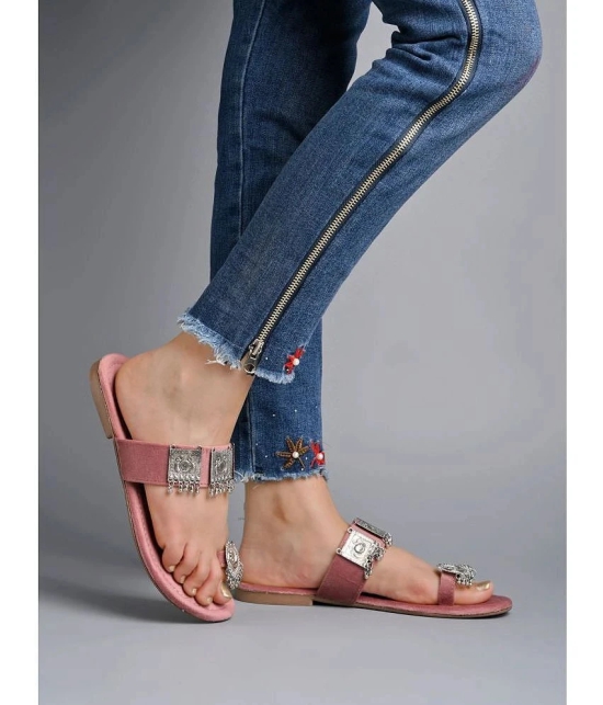 Shoetopia - Pink Womens Flats - None