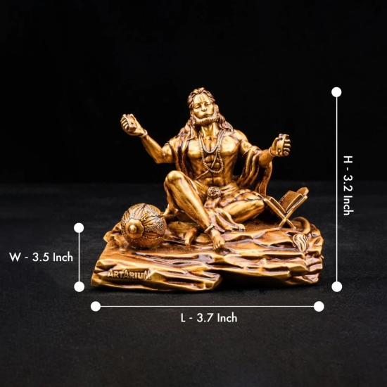 Artarium Bhaktimay Hanuman ji Murti Bajrangbali Idol | Hanuman Ji Statue for Home Decor Gift Article Decorative Showpiece Pack of 1