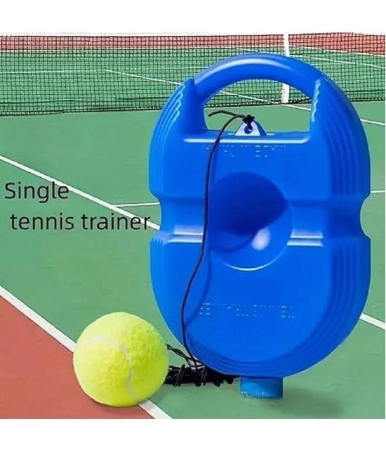 sevriza Tennis Trainer Rebound Ball with String Solo Tennis Trainer Set Self Tennis Practice Ball with String Cricket Trainer Rebound Ball with Rope Fill Sand or Water (Multicolor) (No Racke