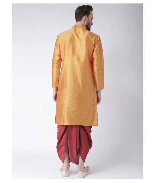 Hangup Multi Silk Blend Dhoti Kurta Set - None