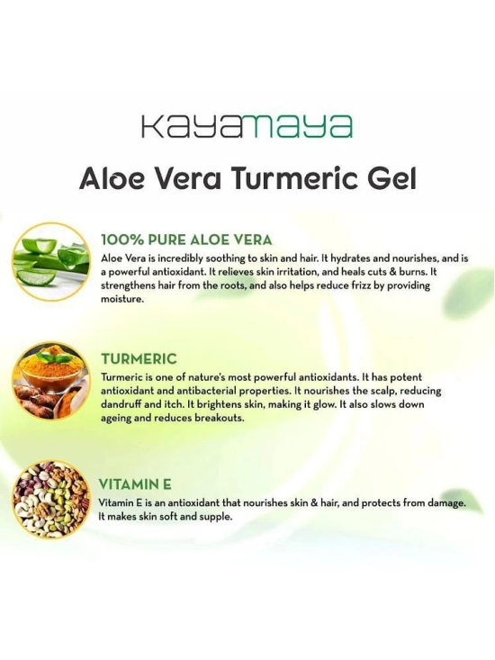 Aloe Vera Gel with 100% Pure Aloe Vera Plant, Turmeric & Vitamin E for Face, Skin & Hair