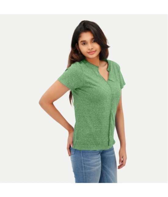 Radprix Green Cotton Blend Regular Fit Womens T-Shirt ( Pack of 1 ) - None