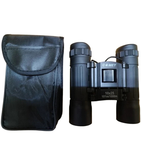 JGG Comet 10 * 25 Binocular with Cover || Travel Stargazing Concerts Sports Optical LLL Vision Binocular Fixed Zoom (Pack of - 1)