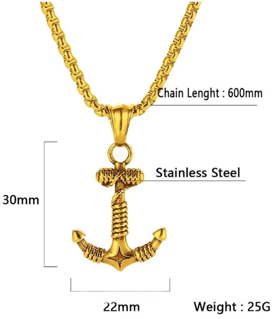 Fashion Frill Golden Men Chain for Boys and Man Long Stylish Chain Pendant Silver Plated Alloy Chain - None