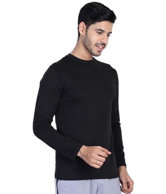 DYCA - Black Cotton Regular Fit Men''s T-Shirt ( Pack of 1 ) - None