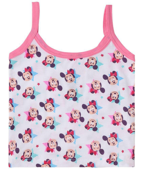 MINNIE & FRIENDS GIRLS VEST DORI NECK SLEEVELESS ASSORTED Pack Of 3 - None