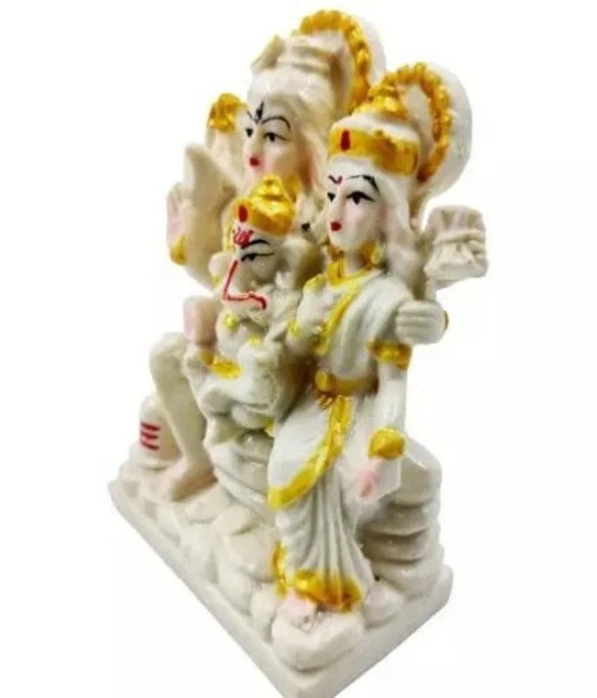 PAYSTORE Resin Shiv Family Idol ( 15 cm )