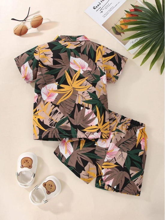 Boys' Tropical Print Shirts & Shorts-12_18_Month