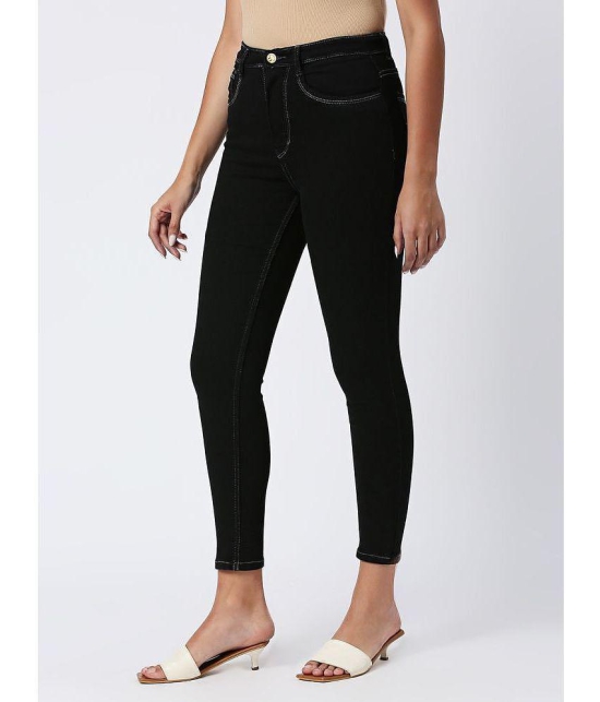 CEFALU - Black Denim Skinny Fit Womens Jeans ( Pack of 1 ) - None