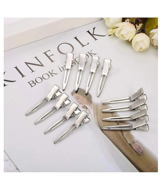 FOK Silver Casual Hair Clip - Silver