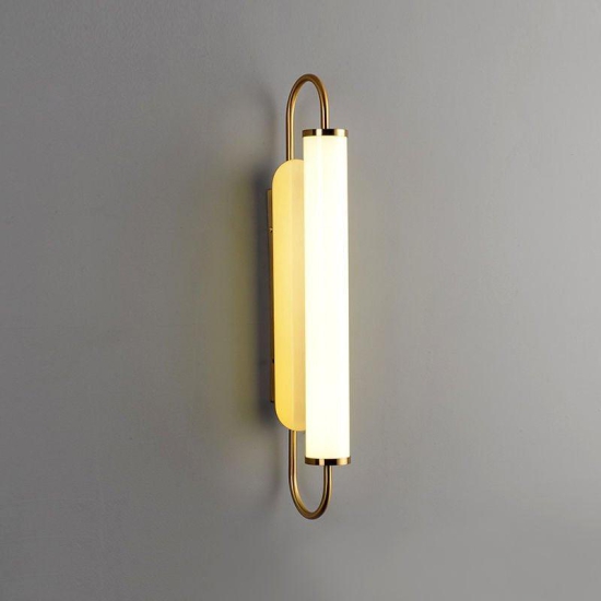 HDC 27W Gold Body Acrylic Modern Led Wall Lamp Bedside Bathroom Mirror Light - Warm White