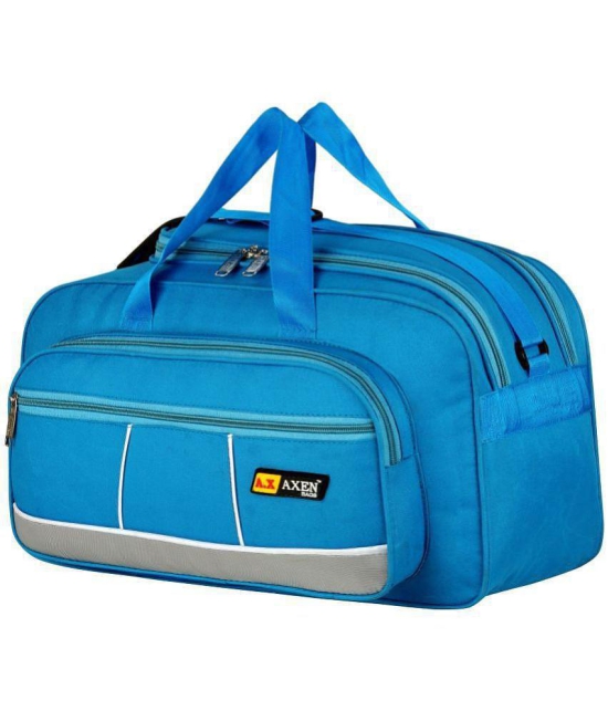 AXEN BAGS - Sky Blue Polyester Duffle Bag - Onesize