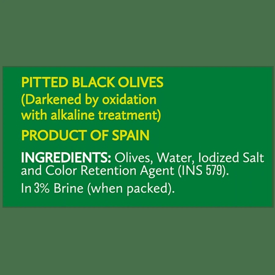 Del Monte Black Pitted Olive, 450 g