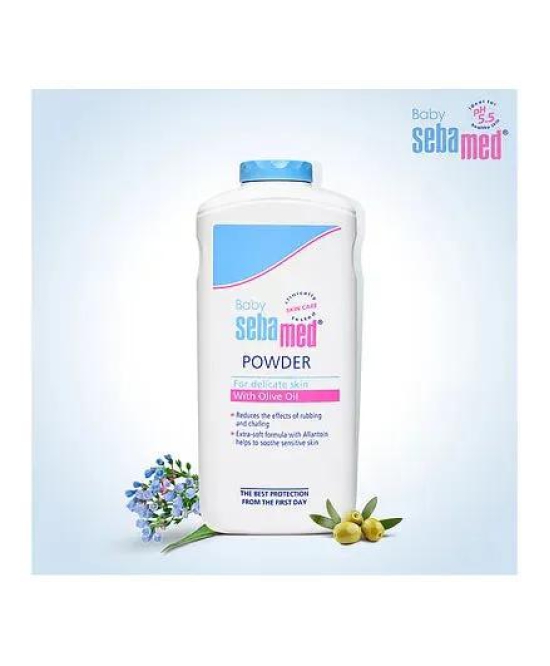 Sebamed Baby Powder, 200g & Baby Lotion, 400ml & Baby Cleansing Bar - 100 g Combo