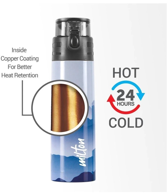 Milton Artesia 900 Thermosteel Insulated Water Bottle, 750 ml, Blue - Blue