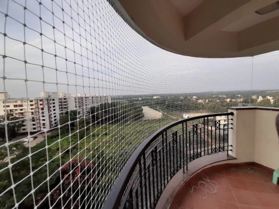 Kuber Industries Anti Bird Net for BalconyPigeon Net for Garden PatioWhite-Kuber Industries Anti Bird Net for Balcony|Pigeon Net for Garden, Patio|White