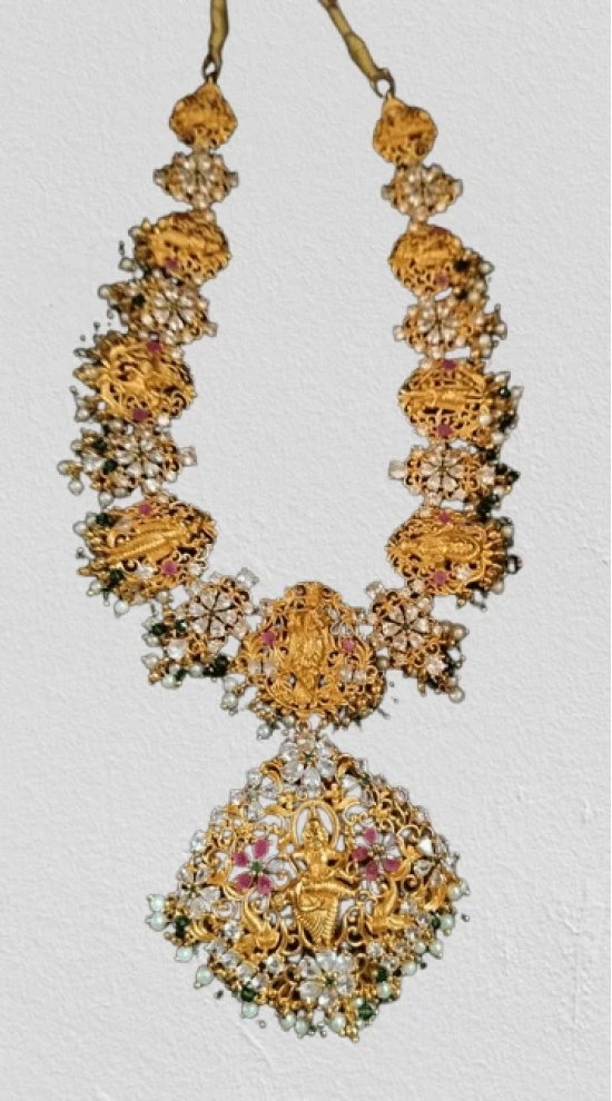 Dasavatharam set short neckless and earrings