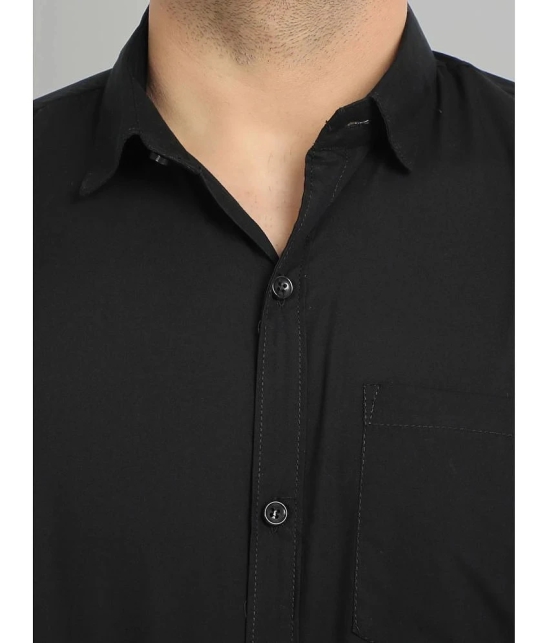 VERTUSY - Black Cotton Regular Fit Mens Casual Shirt ( Pack of 1 ) - None