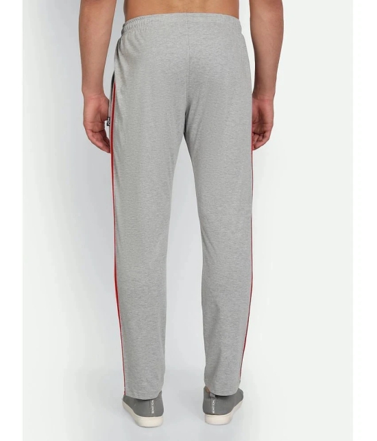 Zeffit - Grey Cotton Blend Mens Trackpants ( Pack of 1 ) - None