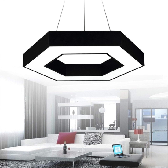 Hdc LED Hollow Hexagonal Office Led Pendant Hanging Lamp
