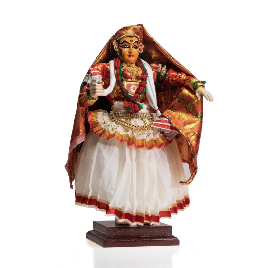 Kathakali Figurine Rukmini | Kerala Handicraft Doll-