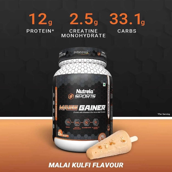 Patanjali Nutrela Mass Gainer-1 kg / Malai Kulfi