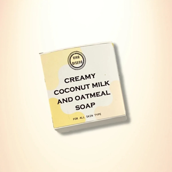 Creamy Coconut Milk and Oatmeal Soap-Pack of 1