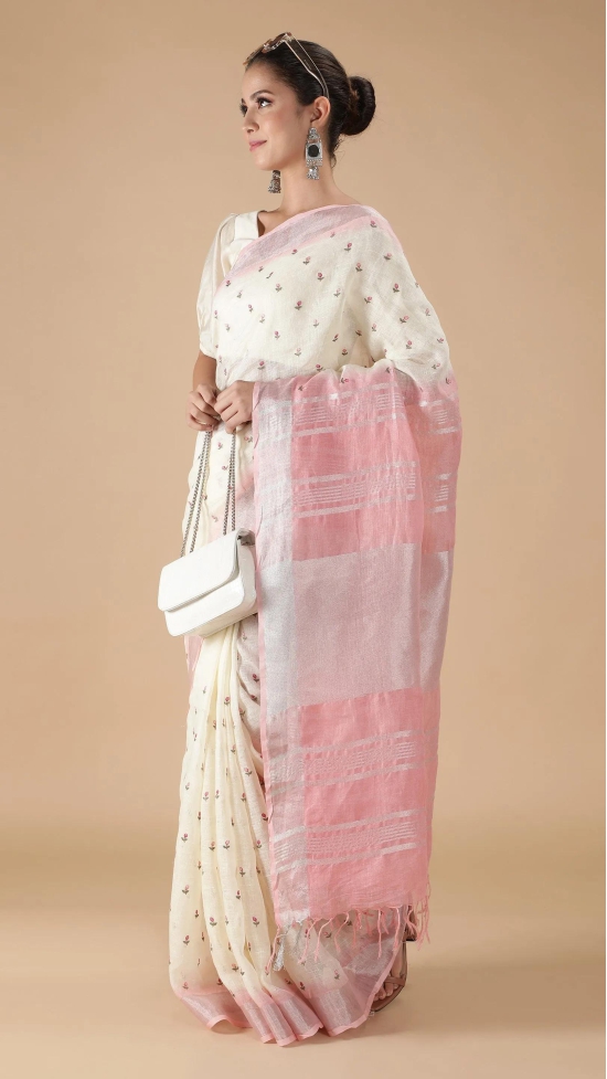 Linen Saree