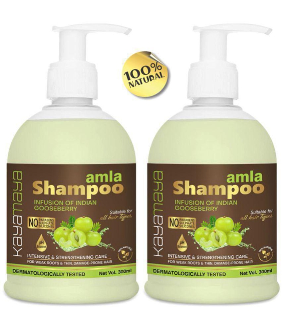 Kayamaya Amla Shampoo for Hair Growth & Root Strengthening Shampoo 600 mL Pack of 2