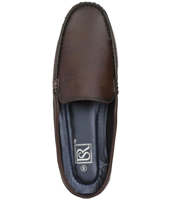 ShoeRise Open Half Loafers - Brown Men's Mules Shoes - None