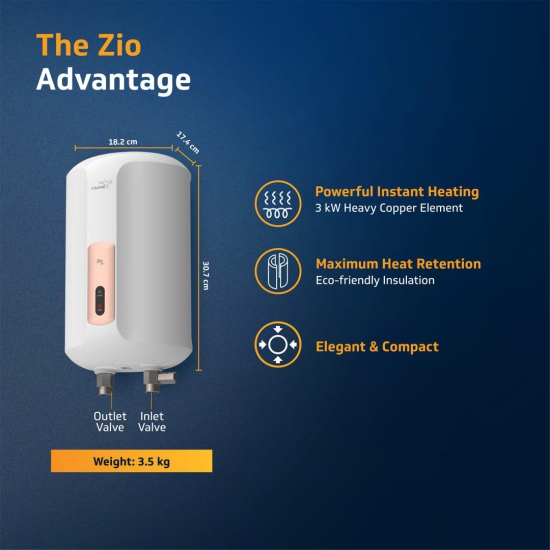 Zio Pro 3 L Instant Water Heater with Faster Heating-3L