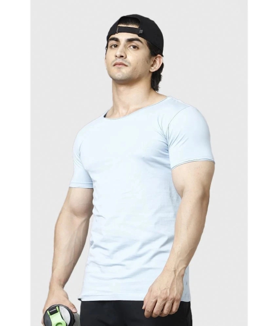 Fuaark Sky Blue Cotton Slim Fit Mens Sports T-Shirt ( Pack of 1 ) - None