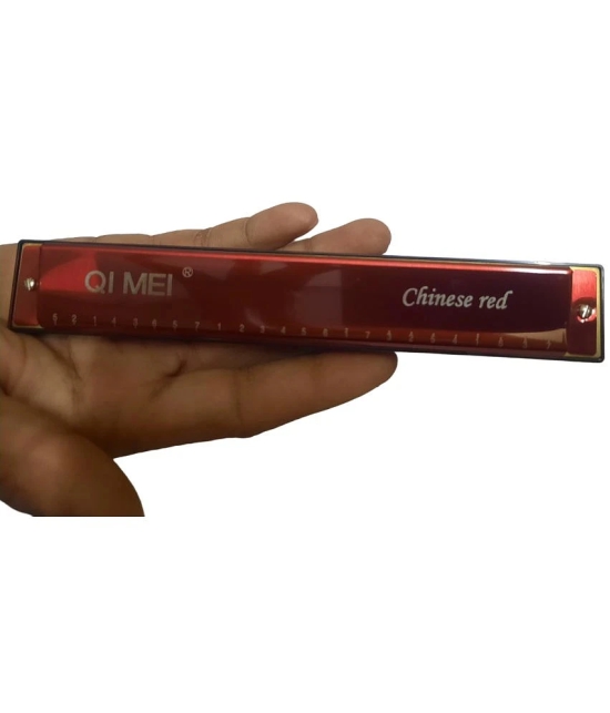 QEMEI  TERMOLA 24  HOLE MOUTH ORGAN RED