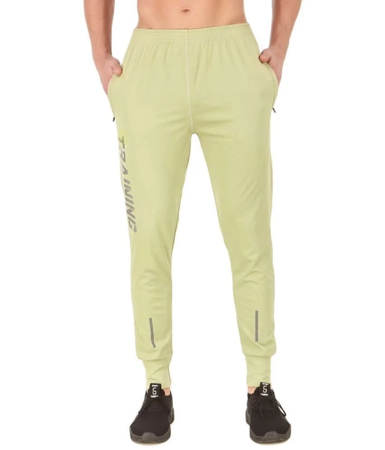 Uzarus Green Cotton Plain Joggers - 2XL