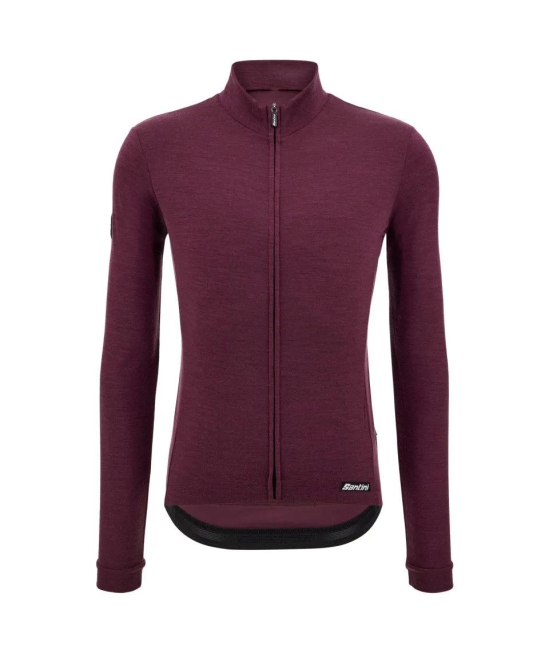 Santini Impetus Long Sleeve Jersey-L / Burgundy