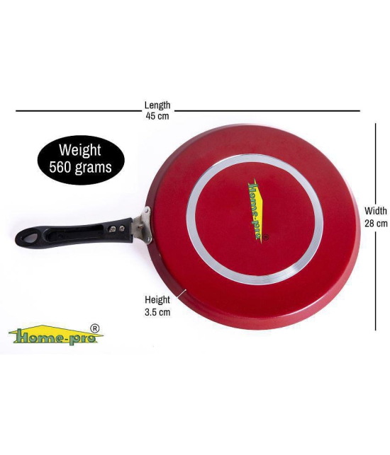 HomePro - Dosa Tawa | Non-Stick Aluminum | Bakelite Handle | Induction & Gas Stove | ( Pack of 1 )