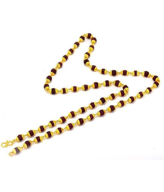 PAYSTORE Gold plated rudraksha cap mala for Men - None