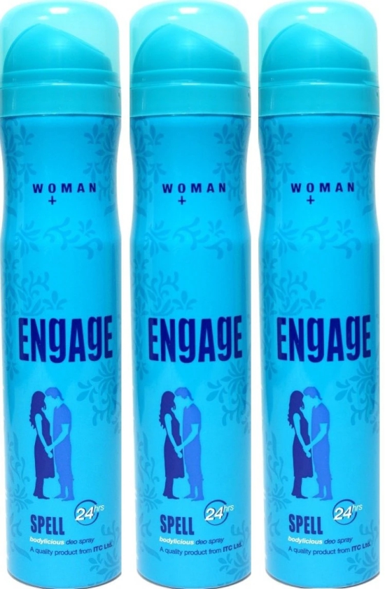 Engage Bodylicious Deodorant Spray Spell For Women, 165 Ml (Pack Of 3)