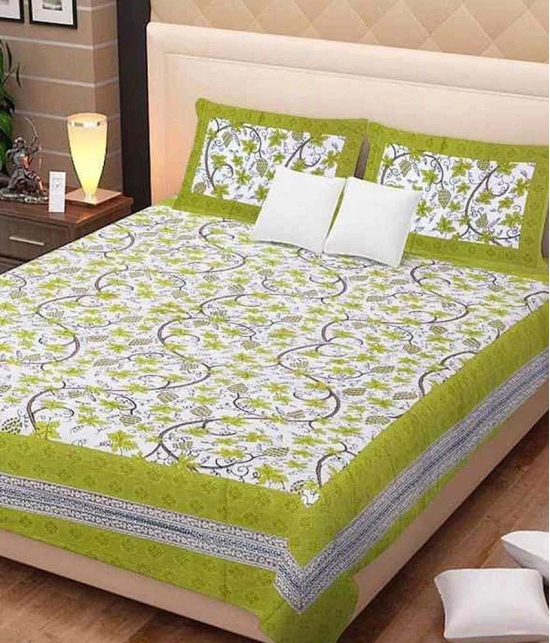 Uniqchoice Cotton 1 Bedsheet with 2 Pillow Covers ( x )