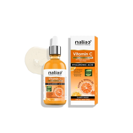 Maliao Vitamin C Whitening Brightening Toner with Berry Glutathione & Hyaluronic Acid (Anti-Oxidation, Refines Pores, All Skin Types)