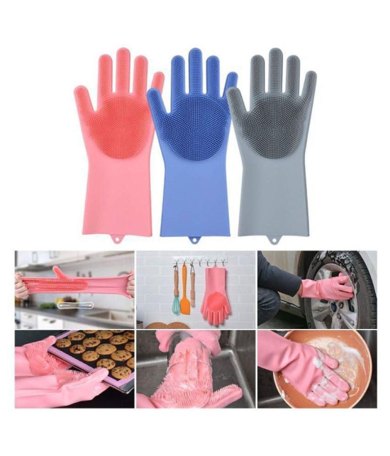 Harismruti Rubber Medium Cleaning Glove Silicone Hand Gloves