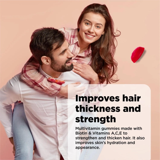 Biotin Gummies | Essential supplements for healthy hair & skin | UNISEX-3 months