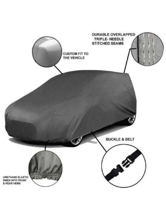 CARNEST Car Body Cover for Chevrolet Spark [2007-2012] Without Mirror Pocket ( Pack of 1 ) , Grey