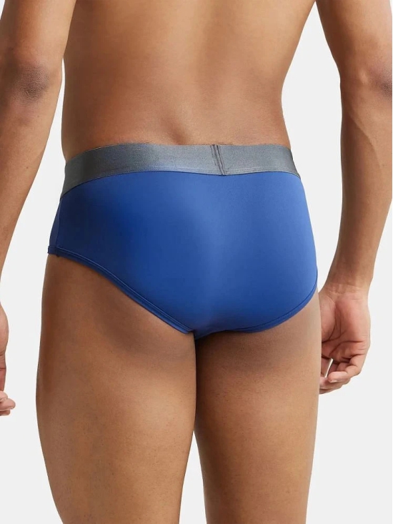 Jockey IC27 Men Tactel Microfiber Elastane Solid Brief with Moisture Move Properties - Royal Blue - None