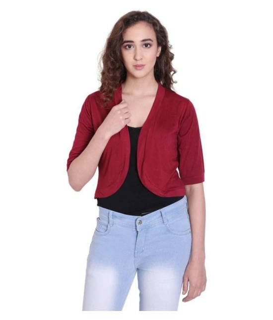 Affair Cotton Shrugs - Maroon - XL