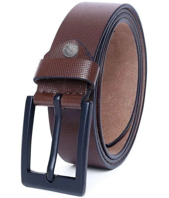 Loopa - Brown 100% Leather Mens Formal Belt ( Pack of 1 ) - None