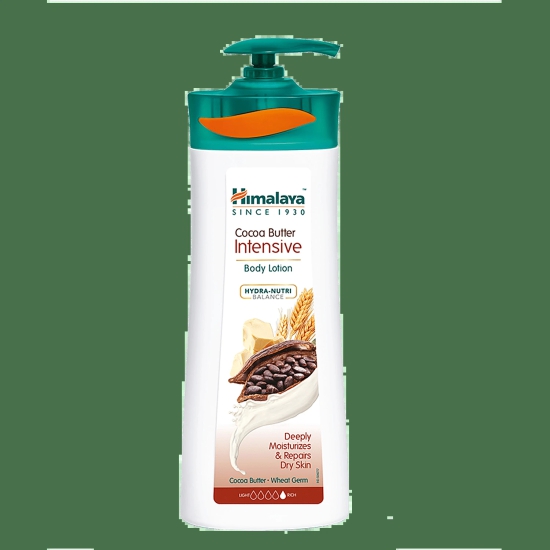 Himalaya Intensive Body Lotion - Repairs Dry Skin, Cocoa Butter & Wheat Germ, Hydra-Nutri Balance, 400 Ml