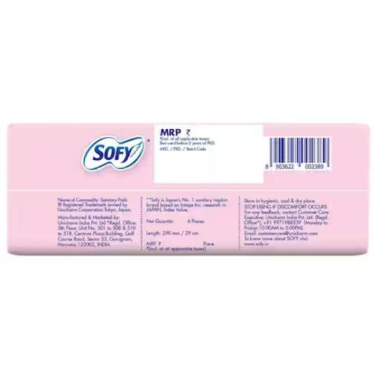 Sofy Bodyfit Xl Pads 6 Pcs