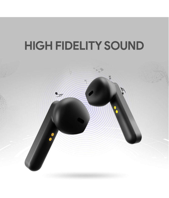 Amkette AirBudz X20 In Ear True Wireless (TWS) 3 Hours Playback IPX5(Splash & Sweat Proof) Voice assistant -Bluetooth V 5.0 Black