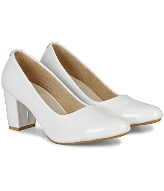 Saheb - White Women's Pumps Heels - None